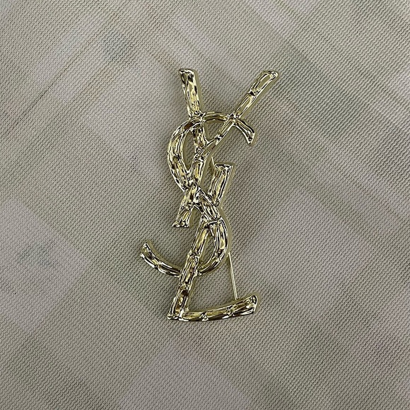 Yves Saint Laurent Jewelry - Yves Saint Laurent Light Gold Brooch